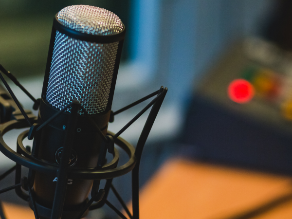 Voices of Volunteering Podcast, microphone